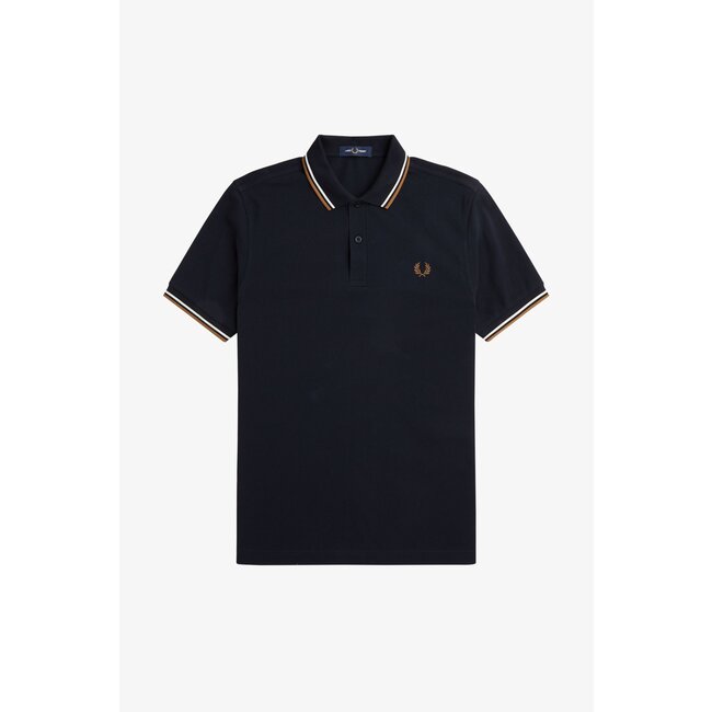 FRED PERRY Tipped fred perry shirt Navy