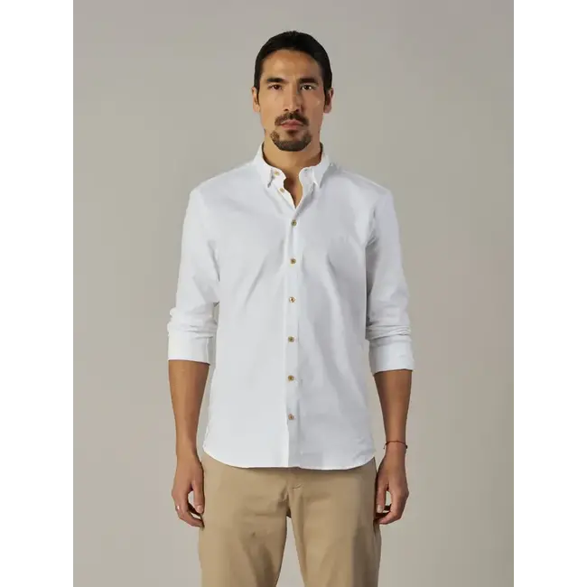 MOS MOSH Marco Oxford shirt White