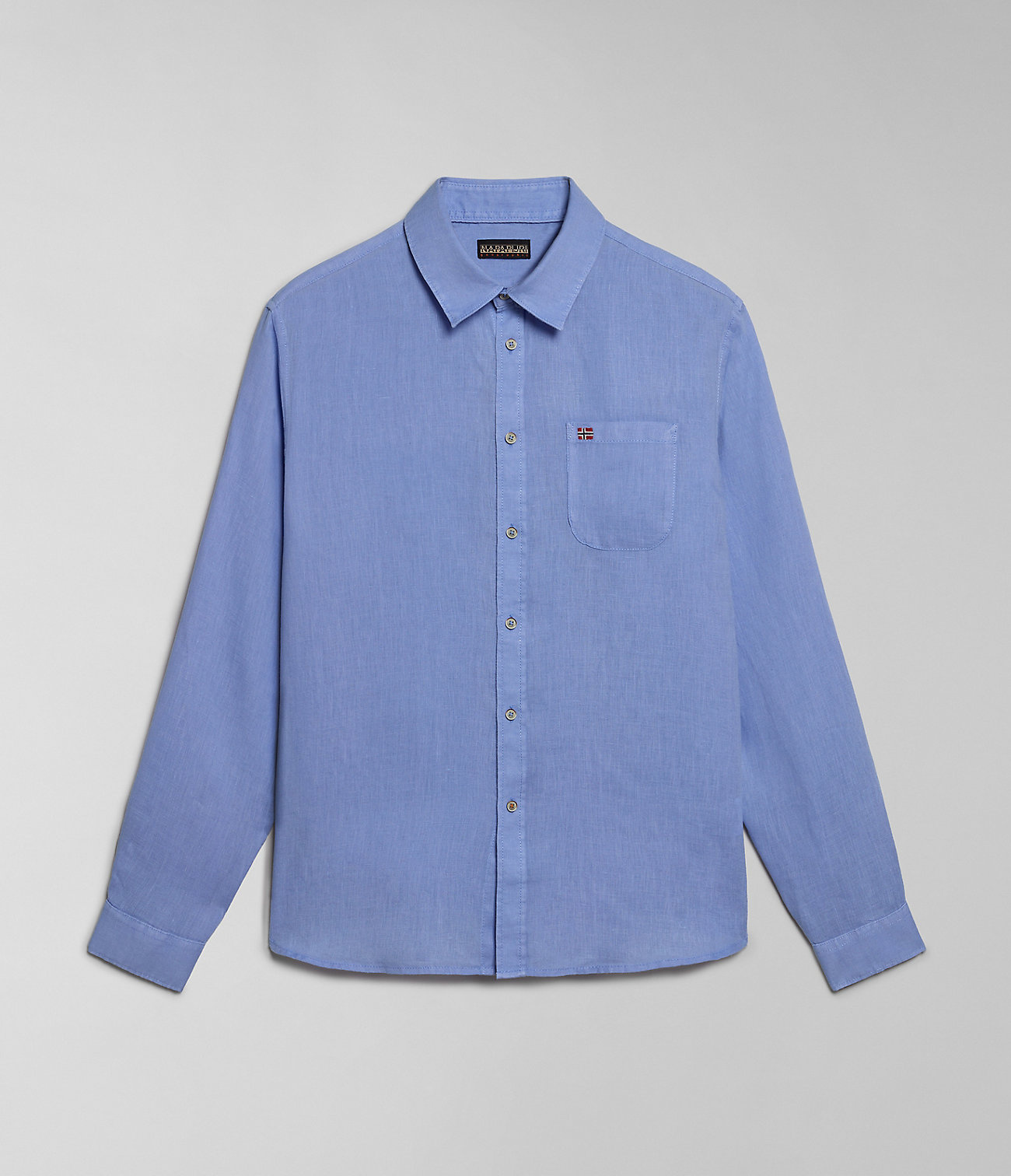 Linen overhemd met lange mouwen Di lano Fashion
