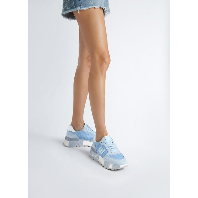 LIU JO Suede and Mesh platform plattform sneakers