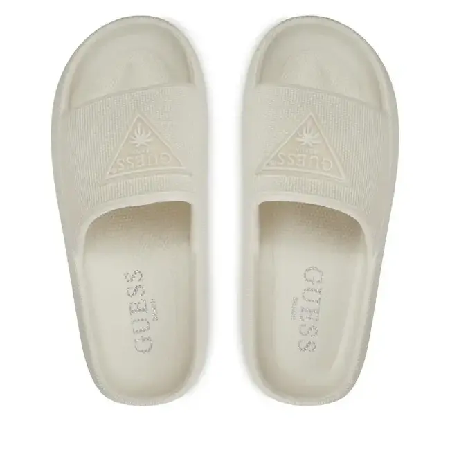 GUESS Rubberen slippers Milk