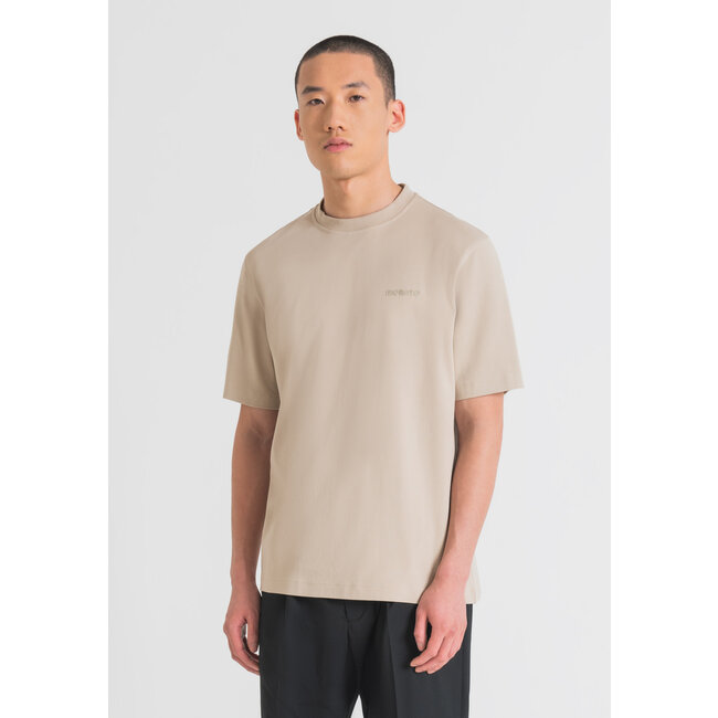 ANTONY MORATO T-shirt met geborduurd logo | Sand