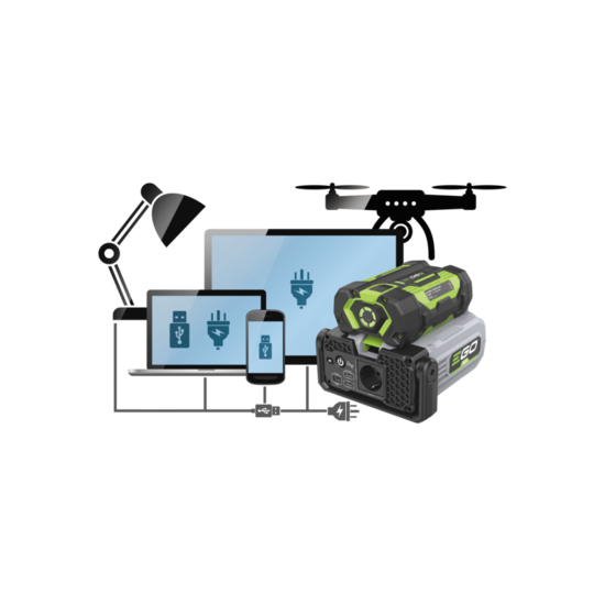 EGO power plus Nexus escape omvormer 400 W PAD5001E