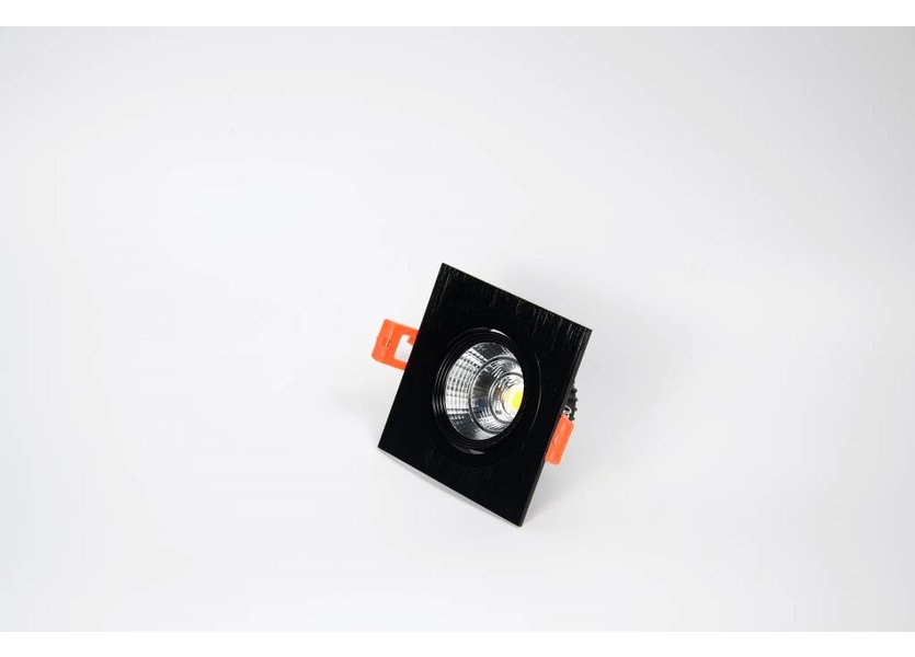 Verstelbare Vierkante Zwarte LED Downlight - Crius