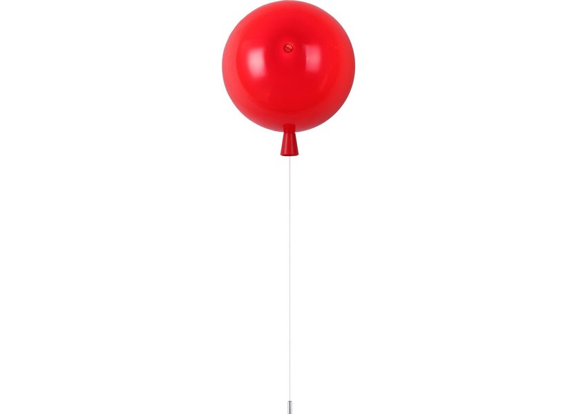 Wandlamp Ballonlamp Rood Groot inclusief 4W LED lamp - Funnylights