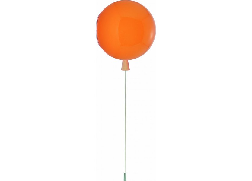 Wandlamp Ballon lamp Oranje Middelgroot inclusief 4W LED lamp - Funnylights