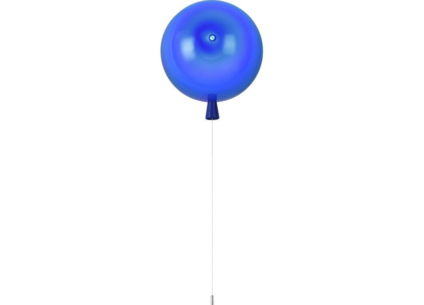 Wandlamp Ballon lamp Blauw Klein inclusief 4W LED lamp - Funnylights