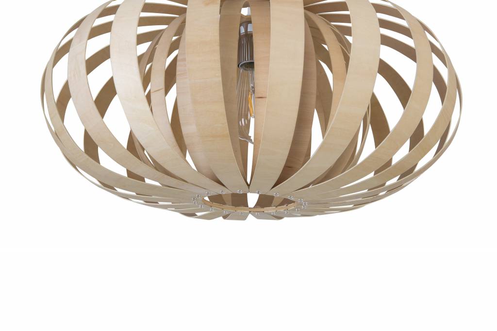 Hanglamp Hout Rond Houtkleur 58 cm Madera Roble A tot Z LED