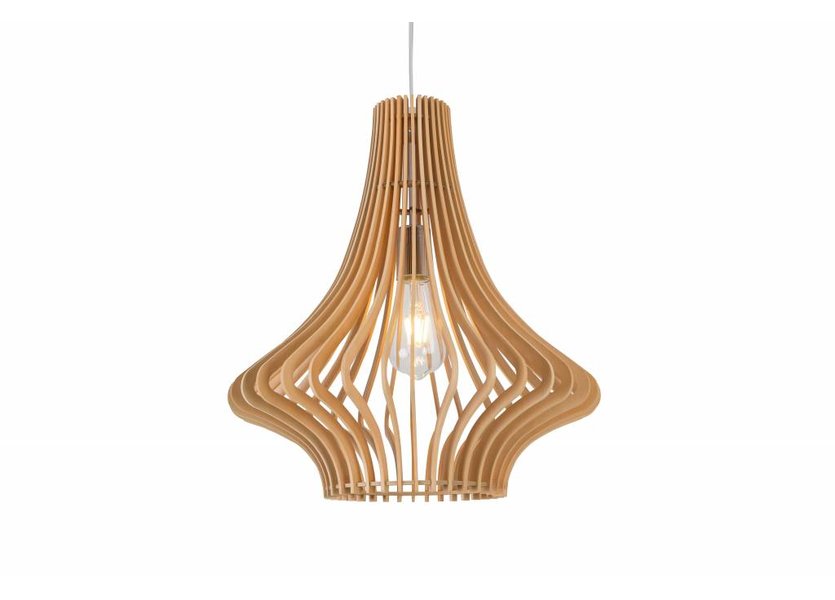 Hanglamp Hout Houtkleur 45 cm - Madera Abeto