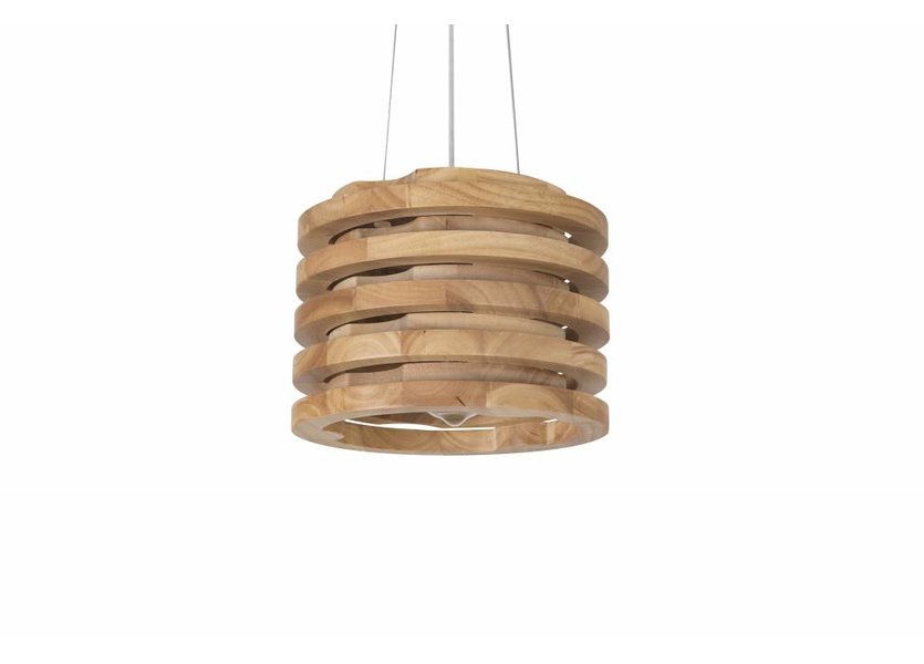 Hanglamp Hout Rond Houtkleur 40 cm - Madera Corcho