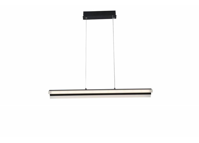 Dimbare LED Hanglamp Zwart 70 cm incl. afstandsbediening - Saniled Tukor