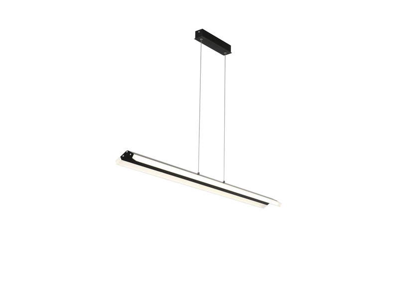 Dimbare LED Hanglamp Zwart 70 cm incl. afstandsbediening - Saniled Tukor