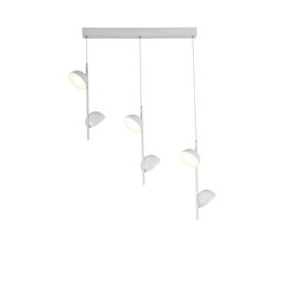 Scaldare Hanglamp LED Modern Wit Rond 6 Lichtpunten - Scaldare Galbiate