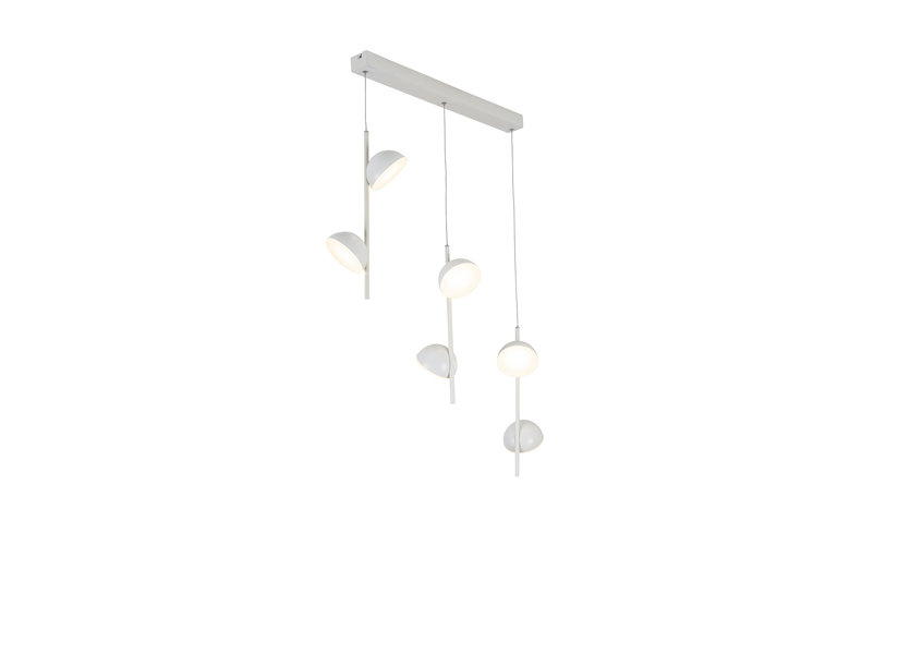 Hanglamp LED Modern Wit Rond 6 Lichtpunten - Scaldare Galbiate
