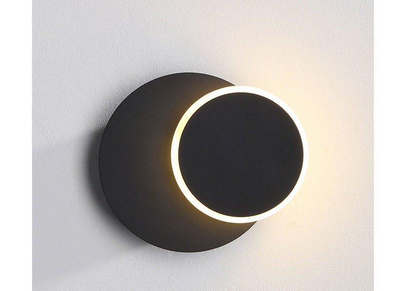 Wandlamp LED Design Bruin Rond Aluminium - Scaldare Dolo