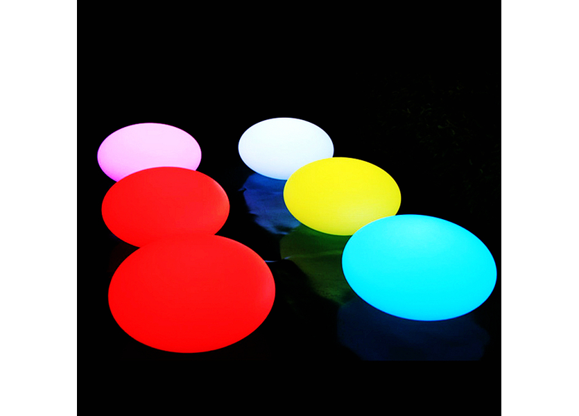 Oplaadbare Steen 35 cm  LED RGB incl. Afstandsbediening - Garleds Geodude Tuinlamp