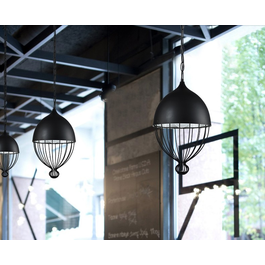 Scaldare Hanglamp Modern Zwart Rond Metaal - Scaldare Ranco
