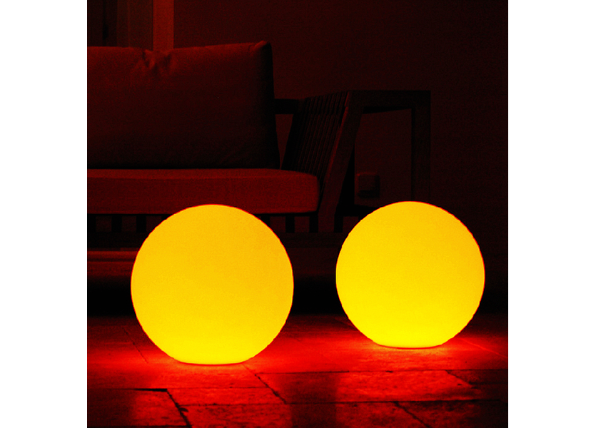 Oplaadbare Bol 25 cm LED RGB incl. Afstandsbediening - Funnylights Venonat Tuinlamp