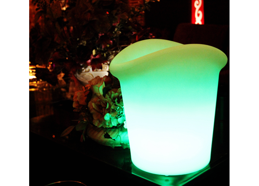 LED Wijnkoeler / IJsemmer RGB Oplaadbaar + Afstandsbediening - Funnylights Hypo