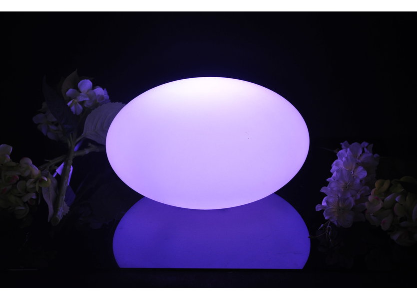 Oplaadbare Steen 35 cm  LED RGB incl. Afstandsbediening - Garleds Geodude Tuinlamp