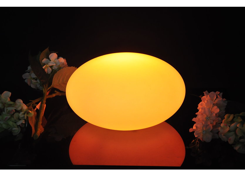 Oplaadbare Steen 35 cm  LED RGB incl. Afstandsbediening - Garleds Geodude Tuinlamp