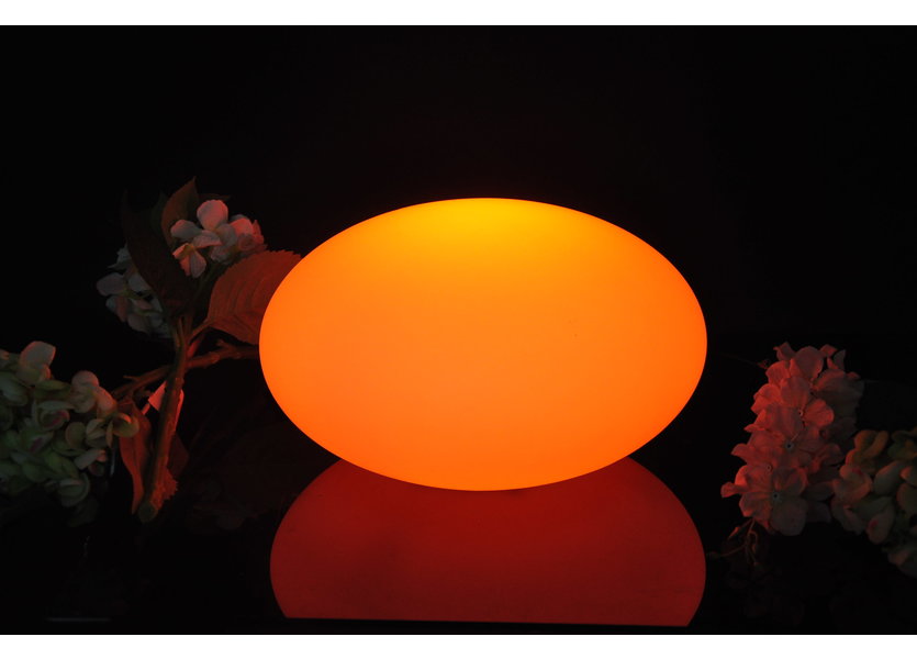 Oplaadbare Steen 32 cm LED RGB incl.  Afstandsbediening - Garleds Geodude Tuinlamp