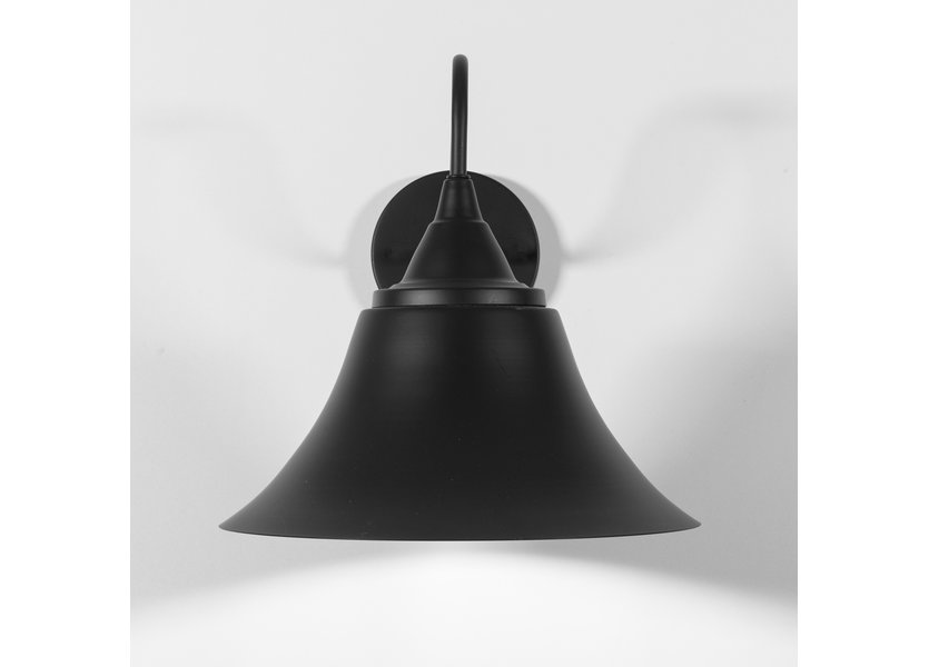 Zwarte Klok Wandlamp – Valott Ampua