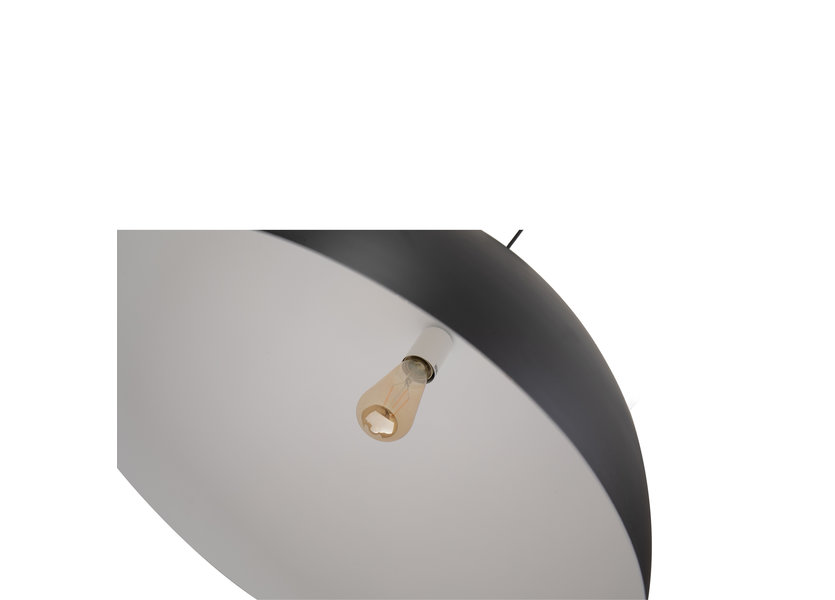 Hanglamp Rond Zwart Aluminium 40 cm - Valott Simo