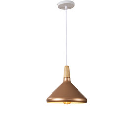 Scaldare Hanglamp Goud Metaal met hout - Scaldare Udine