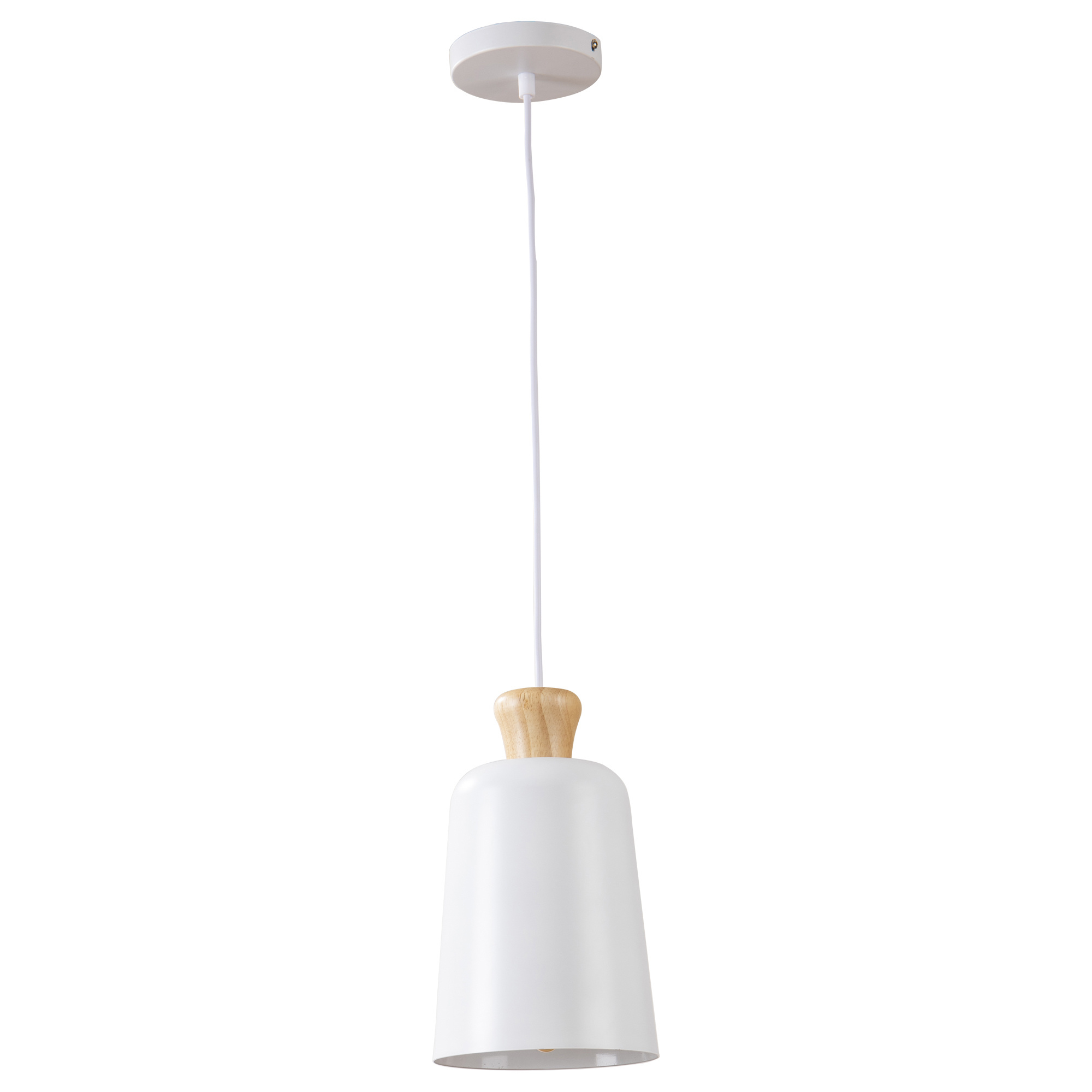 halsband Kreta Het beste Hanglamp Wit Aluminium met hout - Valott Eliisa - A tot Z LED