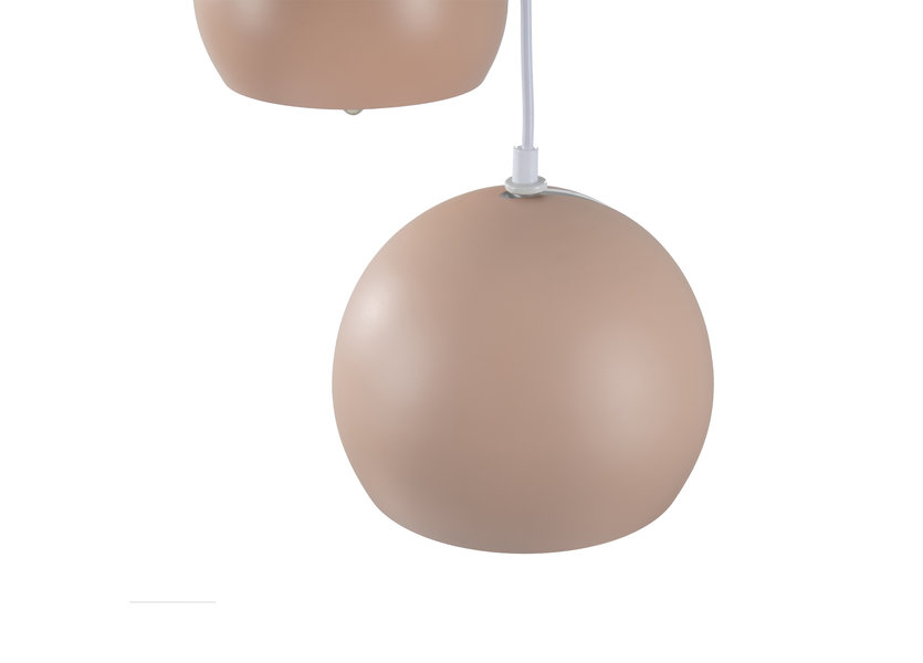 Hanglamp Modern Roze Rond Metaal 3 Licht  - Scaldare Aino
