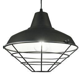 Valott Industri√´le Hanglamp Cage Design Zwart ‚Äì Valott Kae