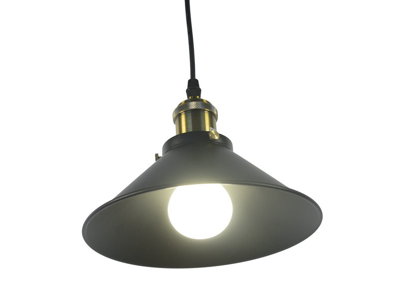 Industriële Hanglamp Zwart - Valott Cos