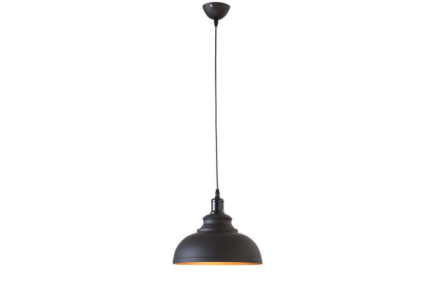 Moderne Middelgrote Zwarte Hanglamp – Scaldare Alvito