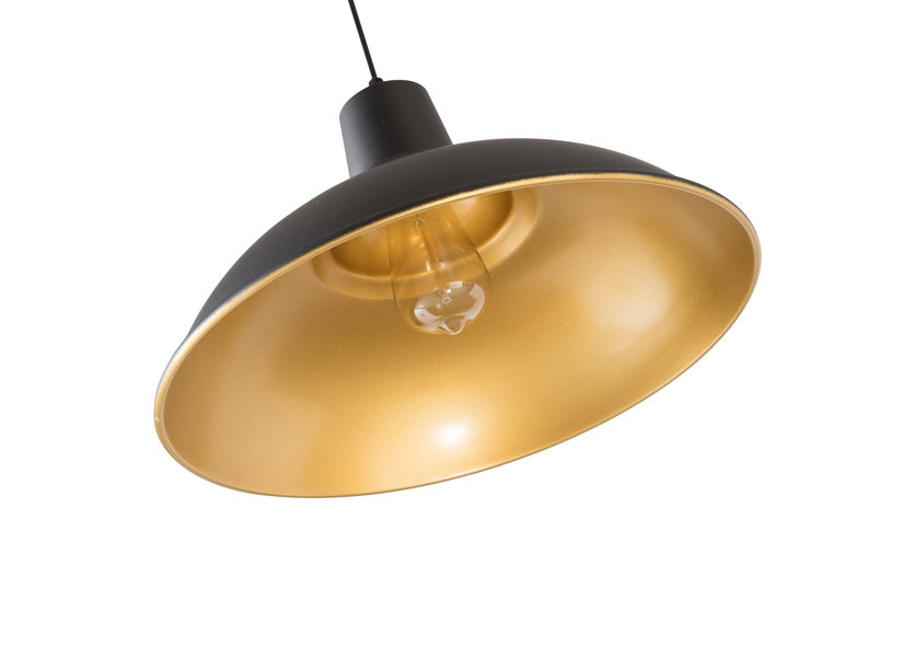 Moderne Grote Zwarte Hanglamp – Scaldare Altino