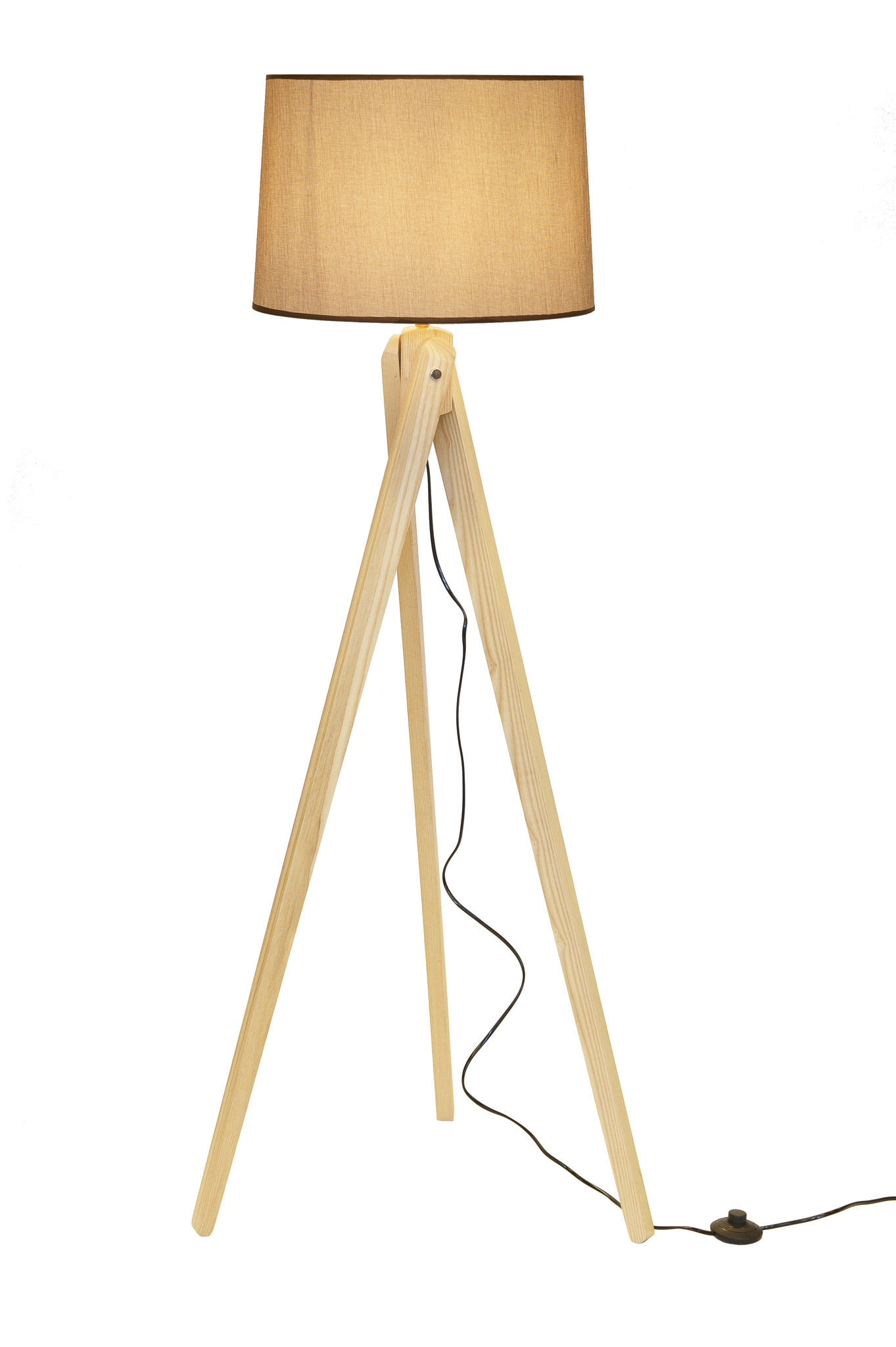 Bijwerken abortus dienblad Staande Lamp Driepoot Hout - Valott Bamboo - A tot Z LED