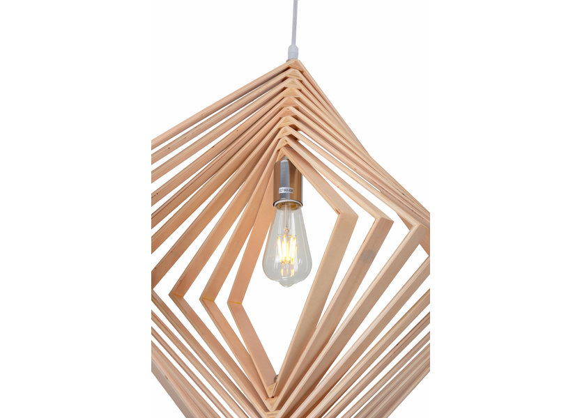 Hanglamp Hout Houtkleur 62 cm - Madera Palmera