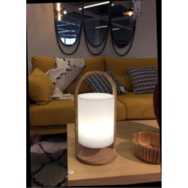 Garleds Oplaadbare Lamp LED RGB hout design 37 cm - Funnylights Fearow