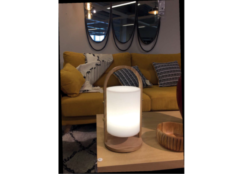 Tuindecoratie Oplaadbare Lamp LED RGB hout design 37 cm - Garleds Fearow