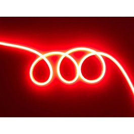 Funnylights Mini LED strip Neon Flex Rood 2 meter 6mm x 12mm inclusief 12V lichtnetadapter - Funnylights