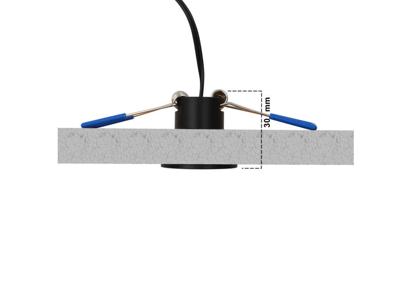 Frano Led Inbouwspot Zwart Veranda - 8 Stuks