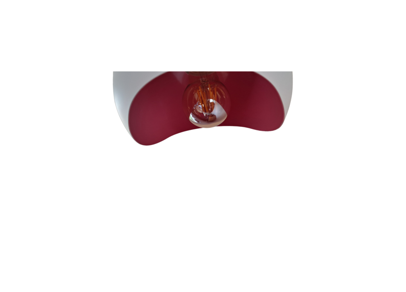 Hanglamp Modern Wit Rond 19 cm golvend - Scaldare Syracuse