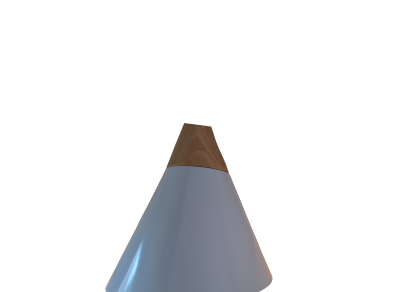 Hanglamp Modern Grijs/Blauw met hout 22,5 cm - Scaldare Messina