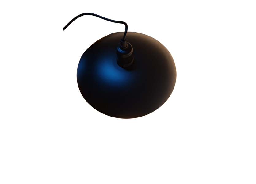 Hanglamp Zwart met witte binnenkant - Scaldare Noto