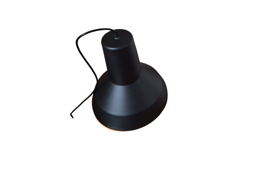 Hanglamp Zwart met gouden binnenkant - Scaldare Panarea