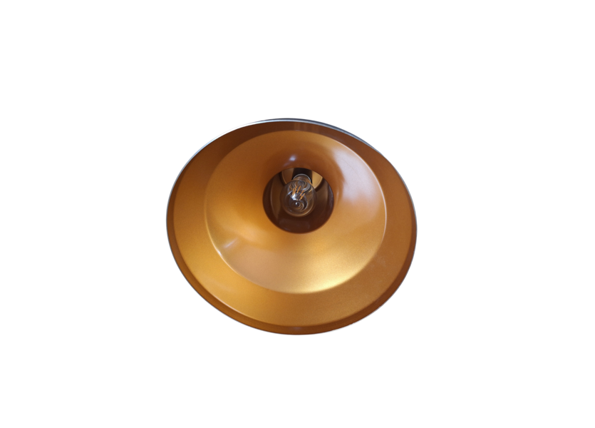 Hanglamp Zwart met gouden binnenkant - Scaldare Panarea