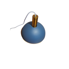 Scaldare Hanglamp Modern Blauw met koper 25 cm - Scaldare Ibia