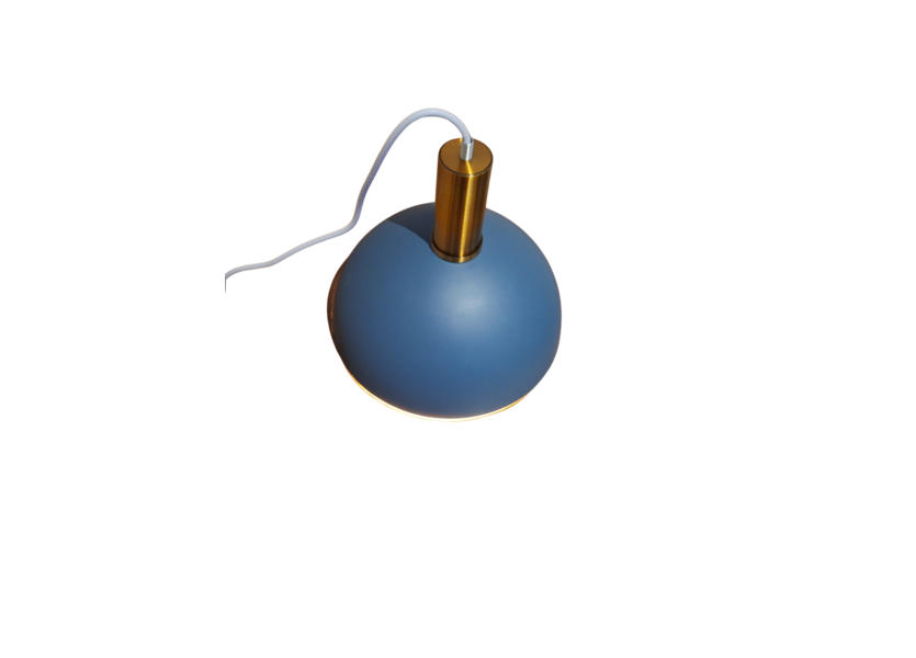 Hanglamp Modern Blauw met koper 25 cm - Scaldare Ibia