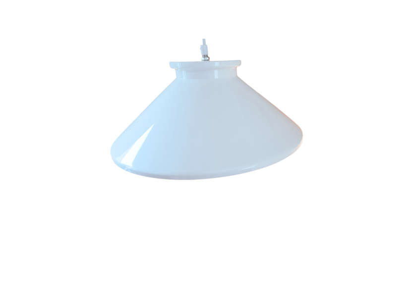 Hanglamp Modern Wit met gouden binnenkant 37 cm - Scaldare Sciacca