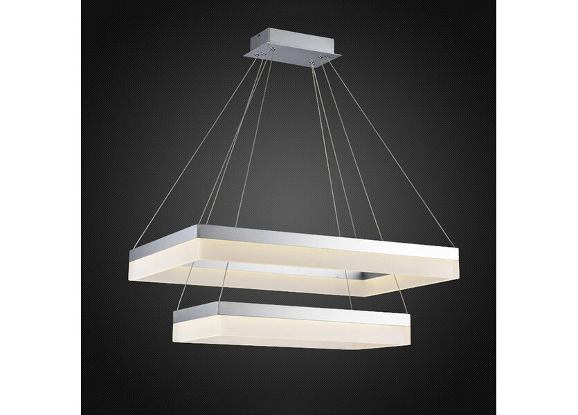 Hanglamp Modern Design Rechthoek 2 lampen incl LED - Scaldare Erice